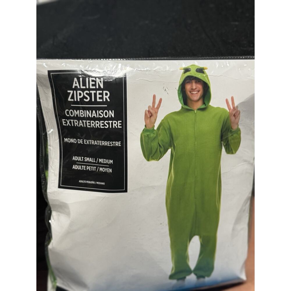 Alien Zipster Adult Costume Size Small/ Medium New